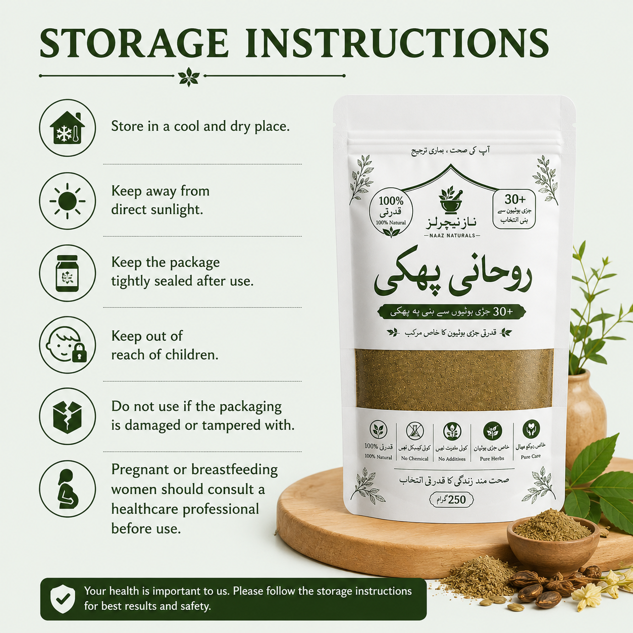 Rohani Phaki Herbal Powder – Family Pack (2 Pouch)
